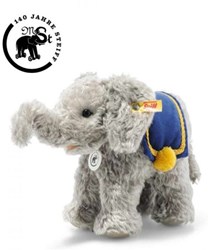 Steiff knuffel olifant - pluche speelgoed - 140 jaar collectie - donkergrijs