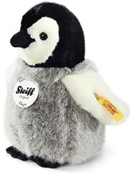 Steiff peluche pingouin Flaps - 16 cm - noir blanc gris