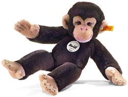 Steiff peluche chimpanzé Koko marron foncé jouet câlin 35 cm