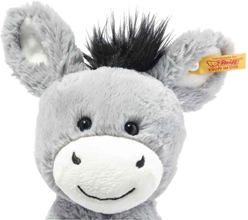 Steiff knuffel Dinkie ezel pluche grijsblauw 30 cm - Soft Cuddly Friends-2