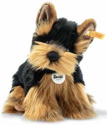 Steiff peluche Yorkshire Terrier Herkules chien câlin 24 cm - brun noir