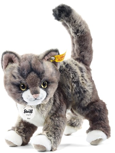 Steiff chat en peluche Kitty jouet doux gris beige - 25 cm - chat câlin