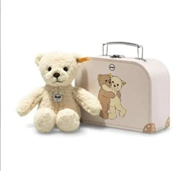 Steiff Mila Teddy bear in suitcase, beige
