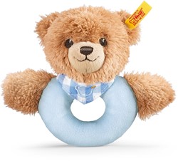 Steiff grijprammelaar Sleep well bear, blauw