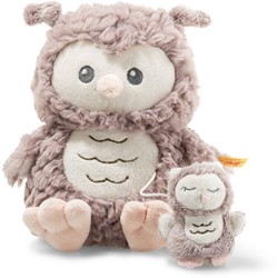 Steiff Soft Cuddly Friends uil Ollie speeldoos