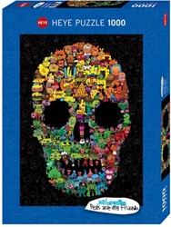 Heye puzzel Doodle Skull - 1000 stukjes