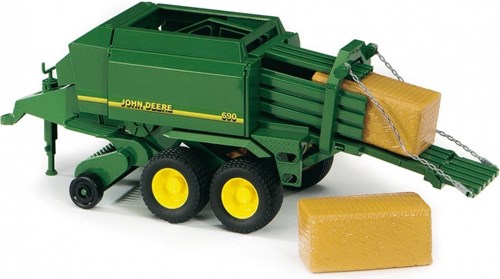 Bruder speelgoed John Deere grote balenpers - boerderij aanhanger-3