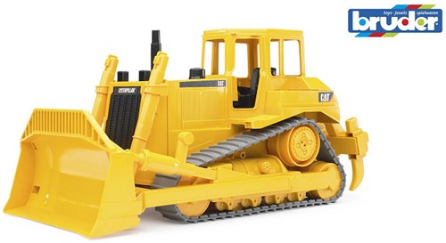 Bruder bulldozer met rupsbanden CAT speelgoedvoertuig 40cm geel