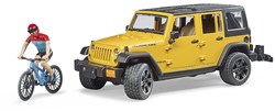 Bruder Jeep Wrangler Rubicon Unlimited speelgoedauto met mountainbike