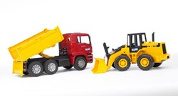 Bruder MAN TGA kiepwagen bouwvoertuig met shovel 02752 speelgoed