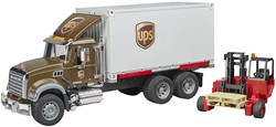 Bruder Bruder Mack Granite UPS vrachtwagen met heftruck