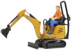 Bruder JCB micro graafmachine 8010 CTS speelgoed met figuur