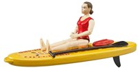 Bruder speelfiguur lifeguard met stand up paddle board speelgoed-2