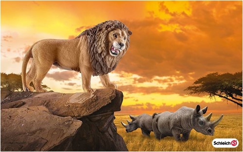 Schleich Safari - Leeuw, Brullend 14726-2