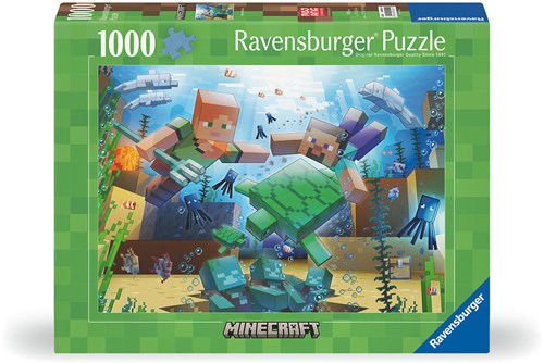 Ravensburger legpuzzel Minecraft Mosaic 1000 stukjes karton