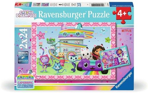 Ravensburger puzzle Gabby's Dollhouse - 2x24 pièces puzzle en carton enfant