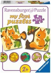 Ravensburger Kinderpuzzel My first puzzles Dieren en hun kleintjes - 9 x 2 stukjes