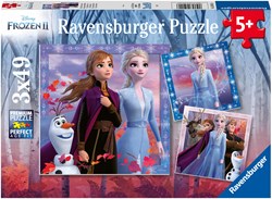 Ravensburger puzzel Frozen 2 - kinderpuzzel 3x49 stukjes karton