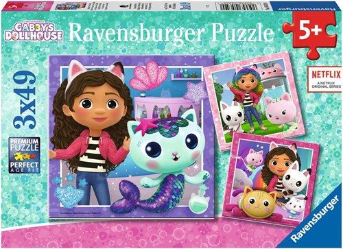 Ravensburger puzzle Gabby's Dollhouse - puzzle enfant 3x49 pièces
