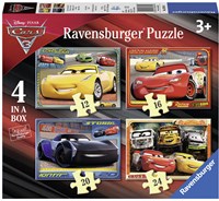 Ravensburger puzzle Disney Cars 3 puzzle enfant 4-en-1 12-16-20-24 pièces