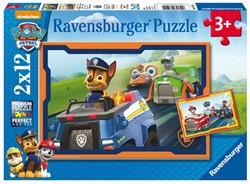 Ravensburger puzzel Paw Patrol in actie - 2x 12 stukjes