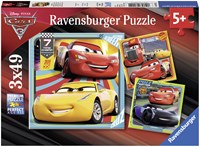 Ravensburger Cars 3 puzzle - Puzzle Disney 3x49 pièces pour enfants