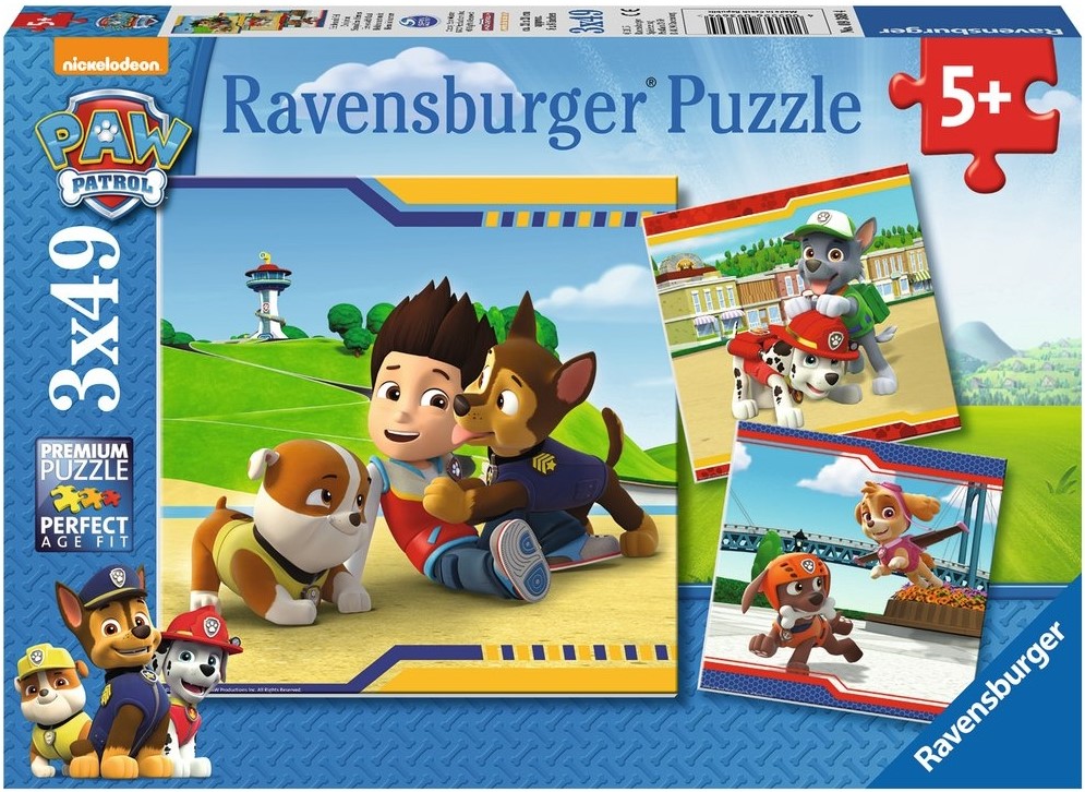 Ravensburger puzzle Pat'Patrouille 3x49p
