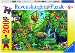 Ravensburger puzzel dieren jungle XXL legpuzzel 200 stukjes karton
