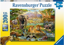 Ravensburger puzzel dieren savanne XXL 200 stukjes legpuzzel kind