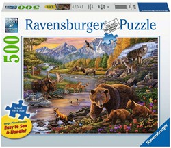 Ravensburger Puzzel 500 stukjes (extra groot) Wildernis