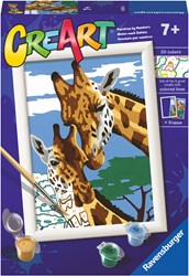 Ravensburger peinture par numéros - CreArt girafes mignonnes kit créatif