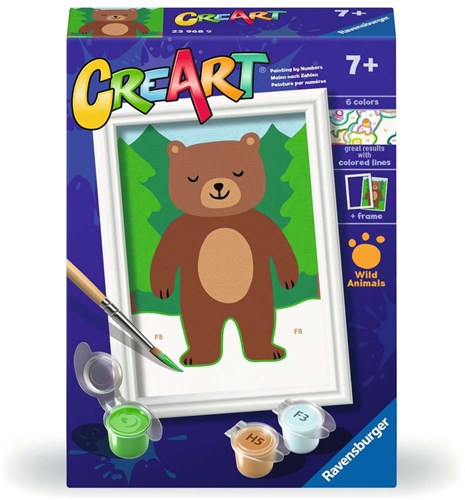 Ravensburger kit peinture par numéros - CreArt ours kit de peinture