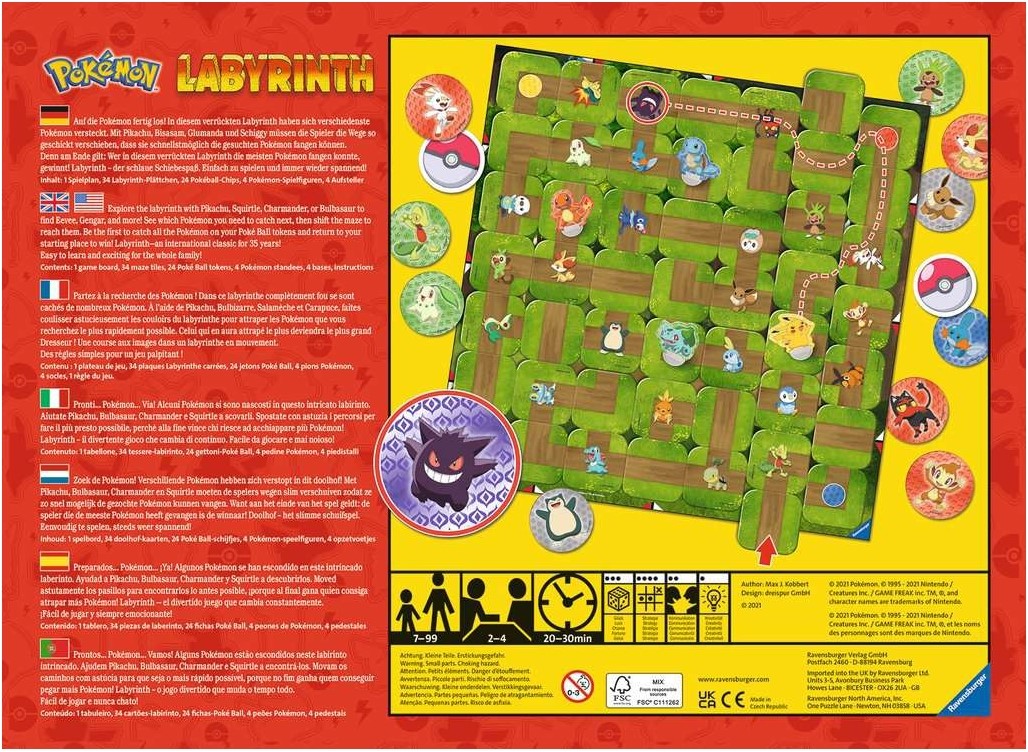 Ravensburger Jeu de société Pokémon Labyrinthe