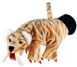 Beleduc marionnette tigre à dents de sabre jouet théâtre