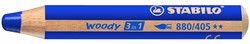 Stabilo woody 3 in 1 kleurpotlood blauw - multitalent voor creativiteit