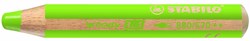 Stabilo kleurpotlood woody 3 in 1 lichtgroen - creatief multitalent