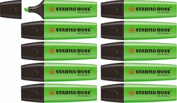 STABILO markeerstift BOSS Original groen 10 stuks - tekstmarker