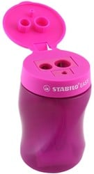 STABILO EASYsharpener - ergonomische 3 in 1 puntenslijper - rechtshandig - roze