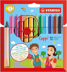STABILO viltstiften Cappi etui 12 stuks