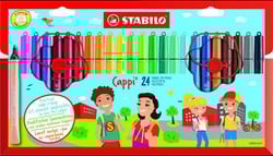 STABILO viltstiften Cappi Etui - 24 stuks