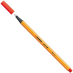 STABILO feutre fin point 88 0,4 mm rouge clair - stylo créatif