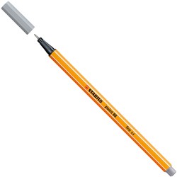 Stabilo fineliner point 88 0,4 mm middel koud grijs - schrijfpen