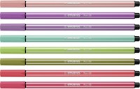 Stabilo premium viltstift etui met 8 nieuwe kleuren pen 68-2
