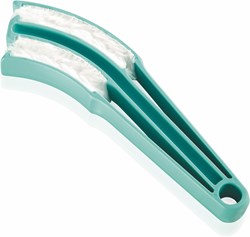 Leifheit nettoyeur de stores microfibre - accessoire de nettoyage vert blanc