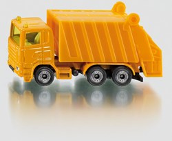 Siku vuilniswagen speelgoed truck geel - modelauto - 10 cm