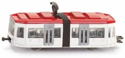 Siku tram speelgoed rood-wit schaalmodel voor kinderen