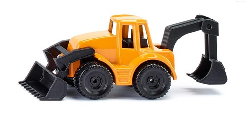Siku graaflaadmachine bouwvoertuig metaal kunststof geel zwart 1:87