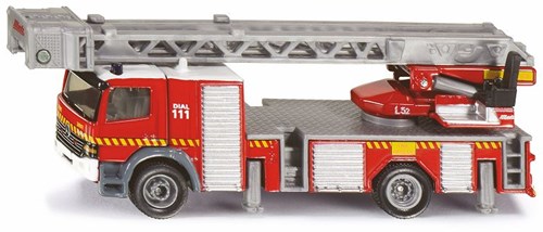 Siku camion de pompier jouet échelle 1:87 rouge avec échelle mobile