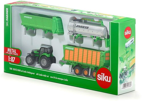 Siku tracteur Deutz-Fahr jouet avec remorque Joskin set 1:87-2