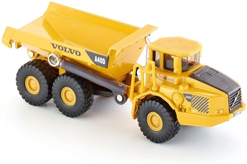 Siku Volvo bouwvoertuig dumpertruck 1:87 geel met kiepbak-2
